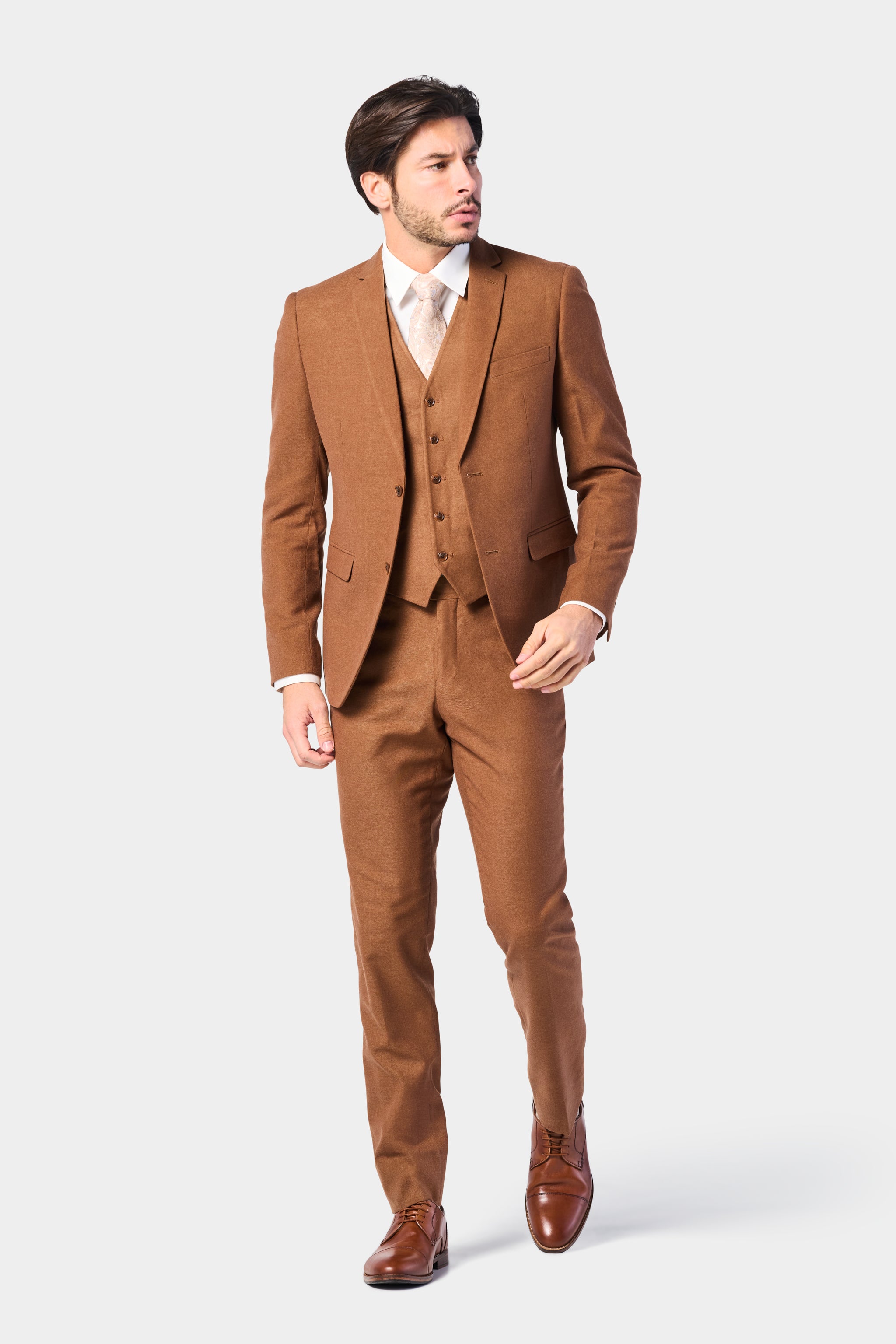 Brown Tie with Burgundy Pants Outfits For Men In Their 30s (4 ideas &  outfits)