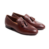 Tan Leather Tassle Loafer