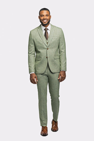 Forest green tweed suit hotsell